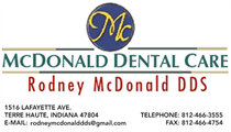DR RODNEY D MCDONALD