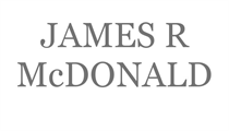 JAMES R McDONALD